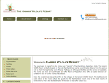 Tablet Screenshot of hammirwildliferesorts.com